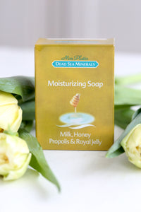 Såpestykke med honning, propolis og bidronninggele (Moisturizing soap Milk, Honey, Propolis&Royal Jelly) DSM204